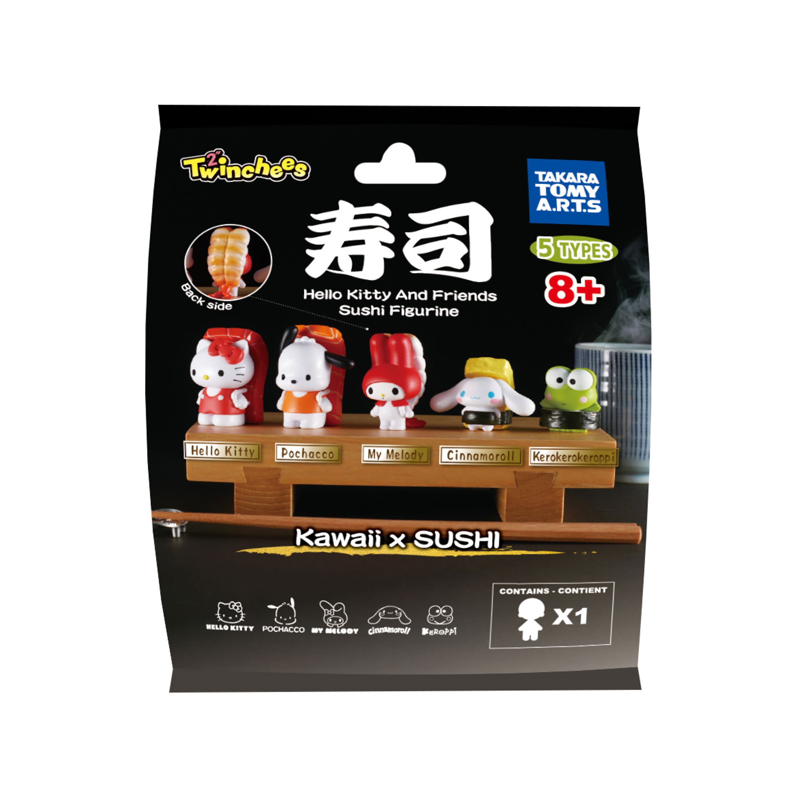 Zdjęcie produktu Sanrio - Hello Kitty & Friends Sushi Kawai Mystery Twinchees Figurka