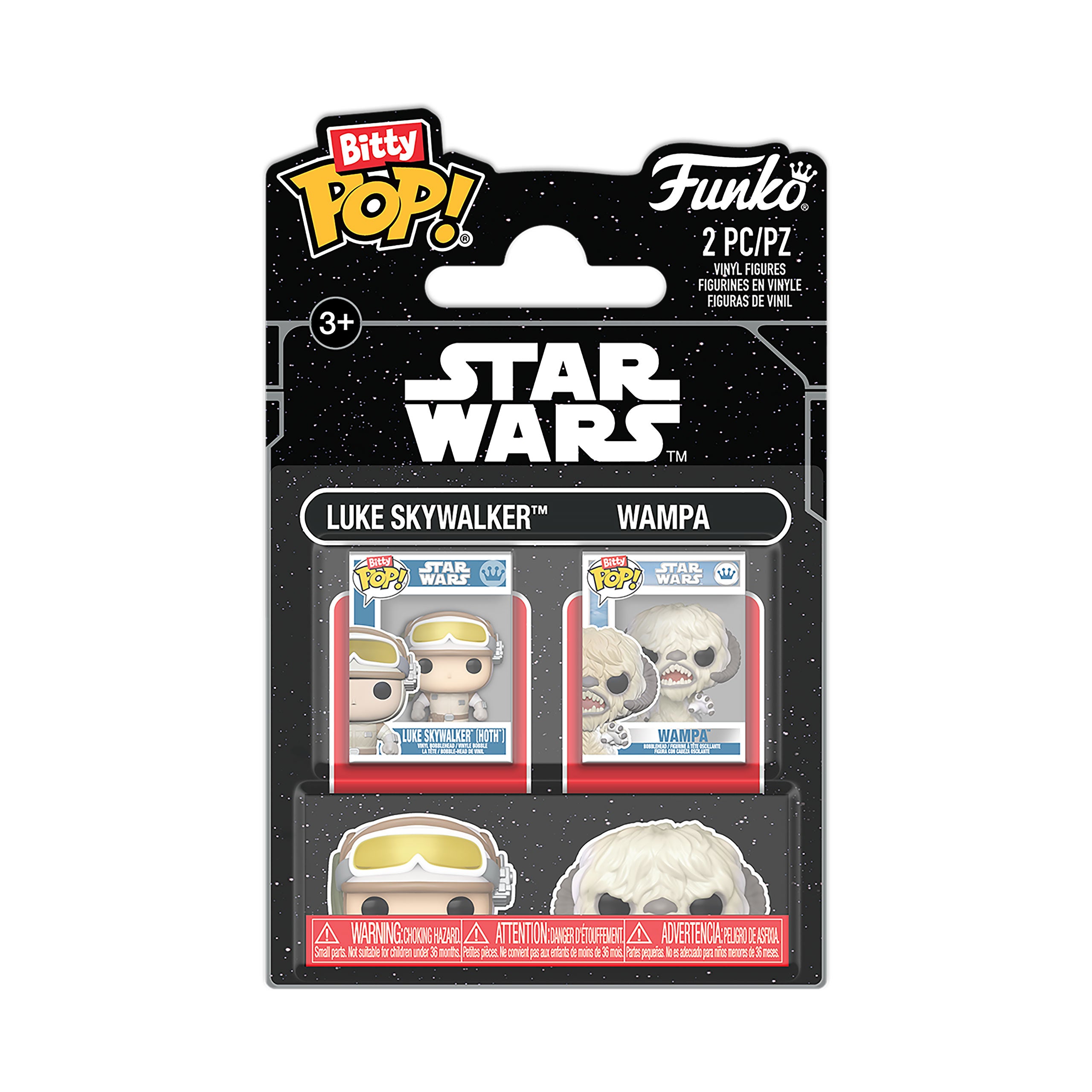Zdjęcie produktu Star Wars - Luke i Wampa Imperium kontratakuje Funko Bitty Pop zestaw 2 figurek