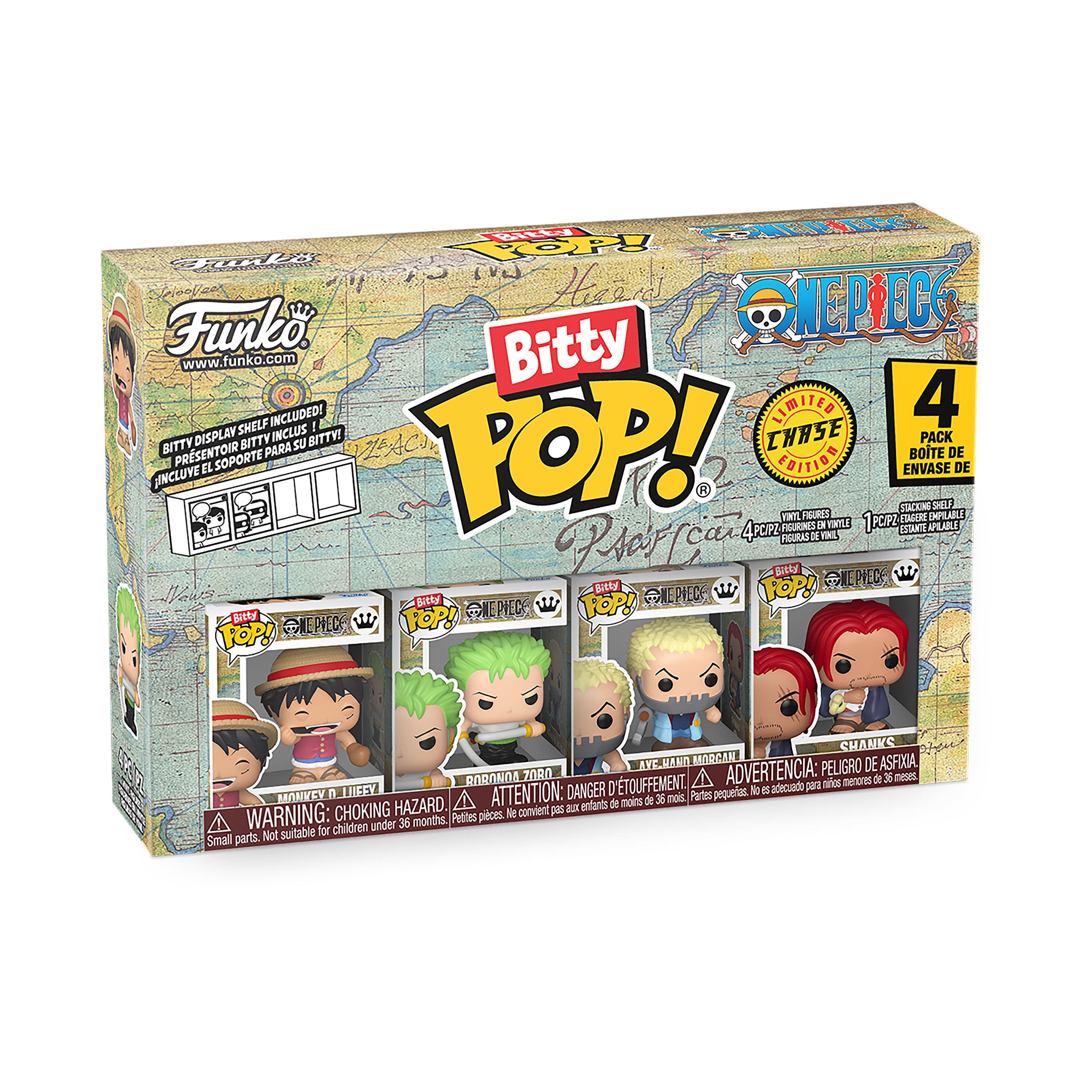 Zdjęcie produktu One Piece - Zestaw 4 figurek Funko Bitty Pop Seria 1