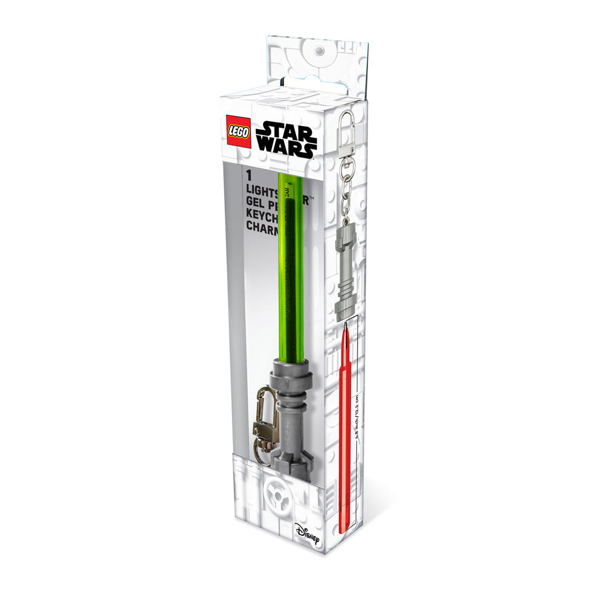 Zdjęcie produktu Star Wars - LEGO Długopis żelowy miecz świetlny z karabińczykiem - zielony
