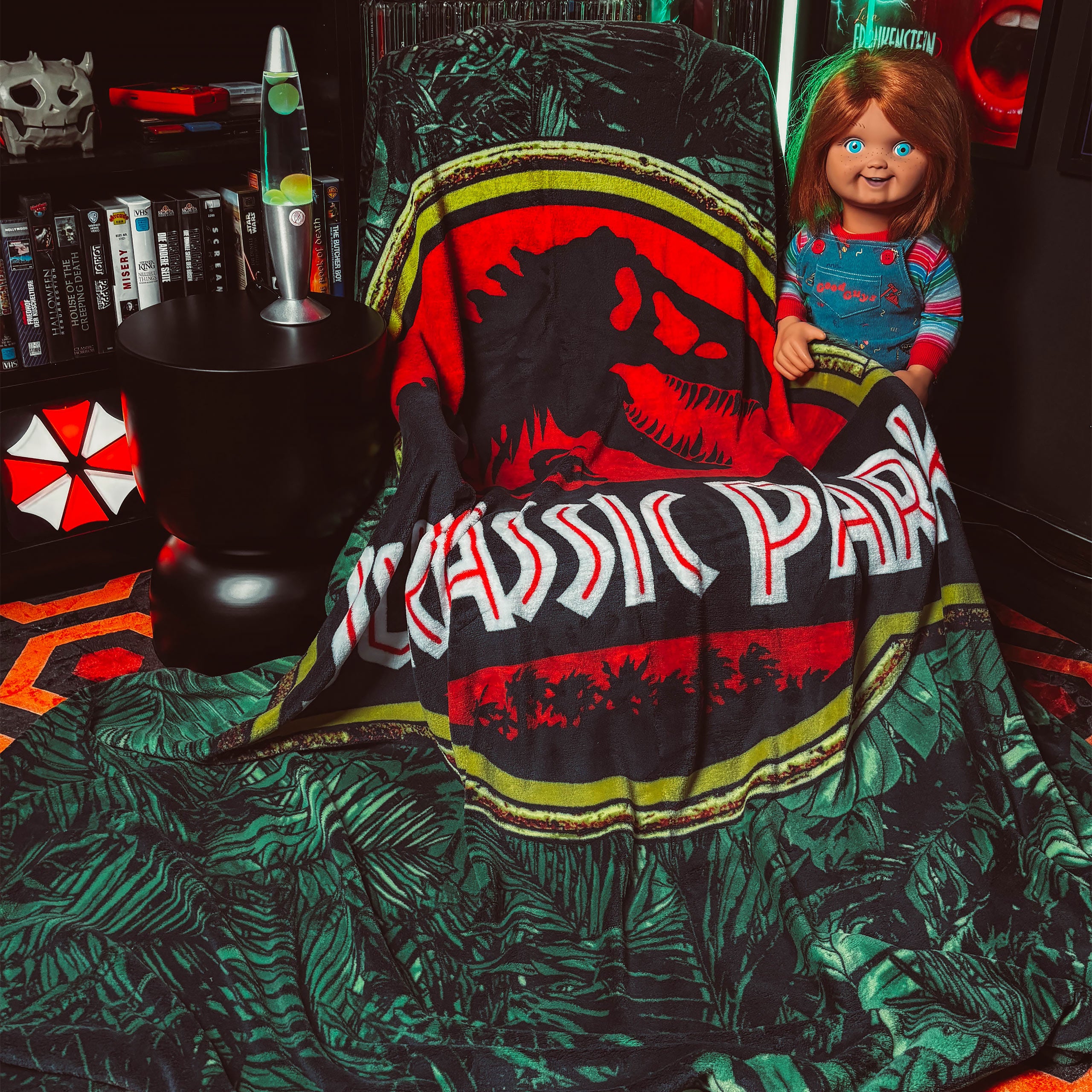 Zdjęcie produktu Jurassic Park - Puszysty Koc z Logo Jungle