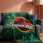 Zdjęcie produktu Jurassic Park - Puszysty Koc z Logo Jungle