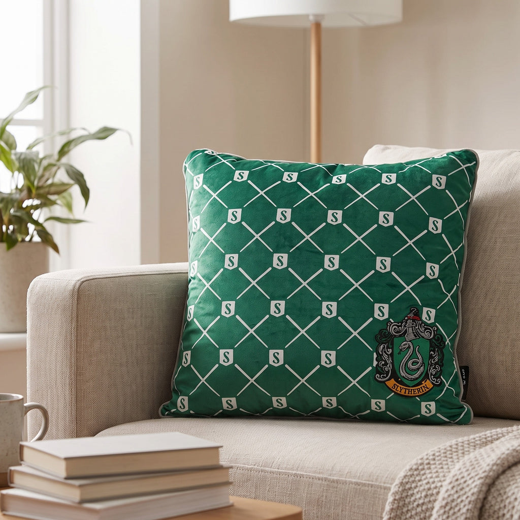 Zdjęcie produktu Harry Potter - Poduszka z logo Slytherinu