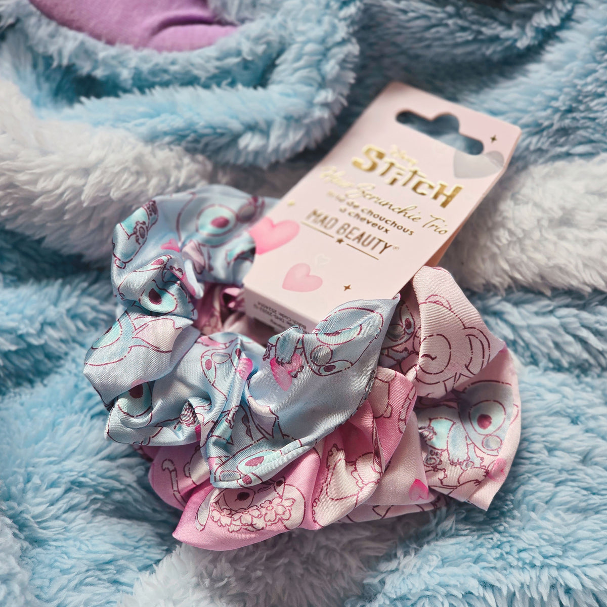 Zdjęcie produktu Lilo & Stitch – Zestaw 3 gumek do włosów Angel i Stitch