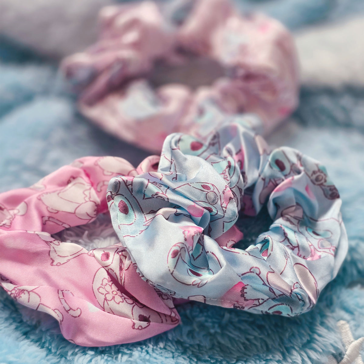 Zdjęcie produktu Lilo & Stitch – Zestaw 3 gumek do włosów Angel i Stitch