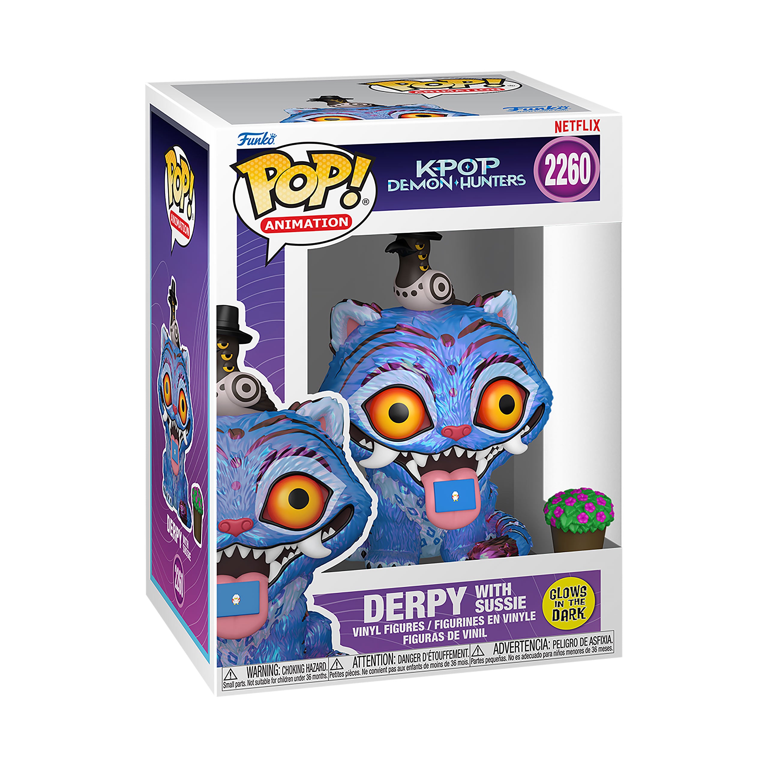 Zdjęcie produktu KPop Demon Hunters - Derpy z Sussie Glow in the Dark figurka Funko Pop!