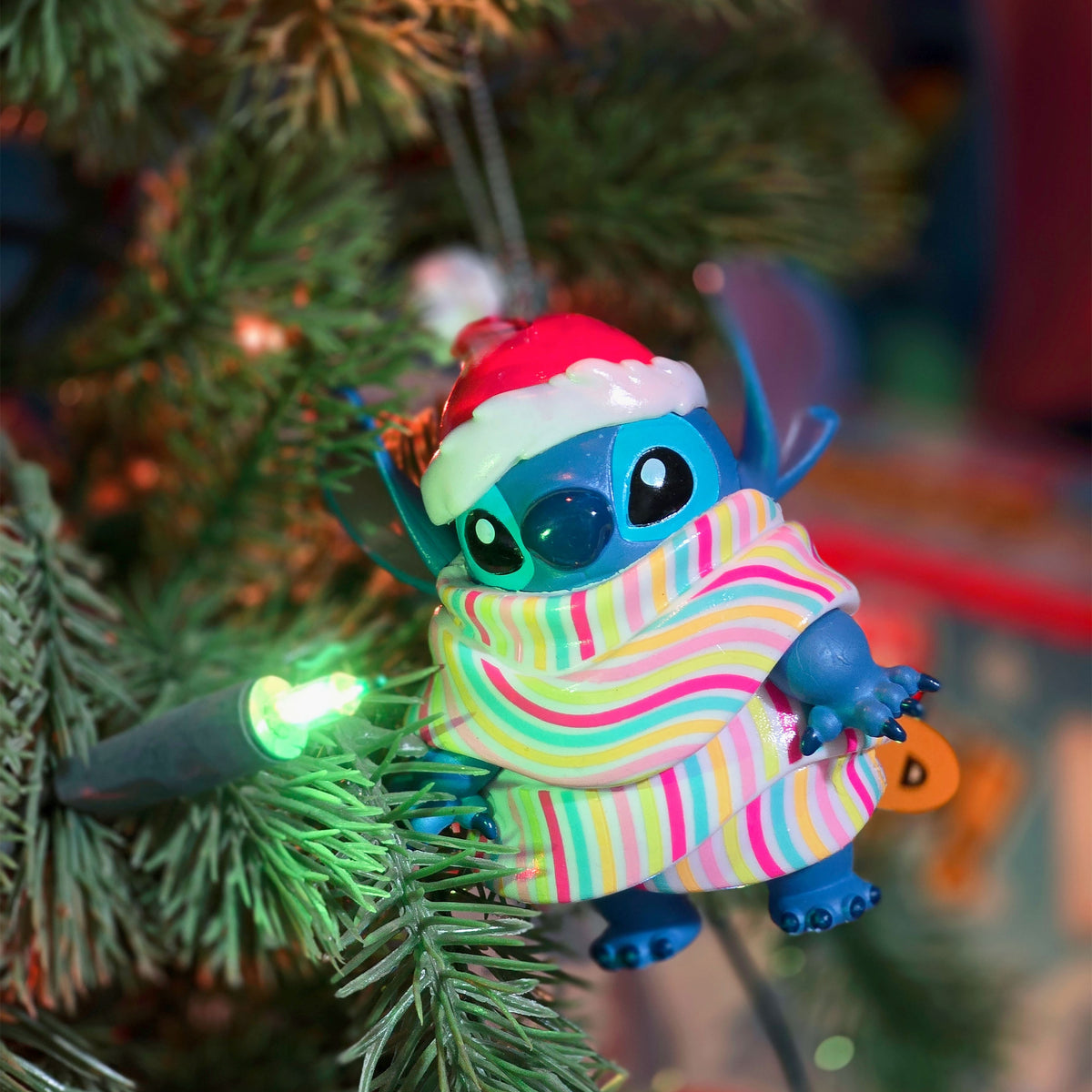 Zdjęcie produktu Ozdoba na choinkę Stitch z szalikiem - Lilo & Stitch
