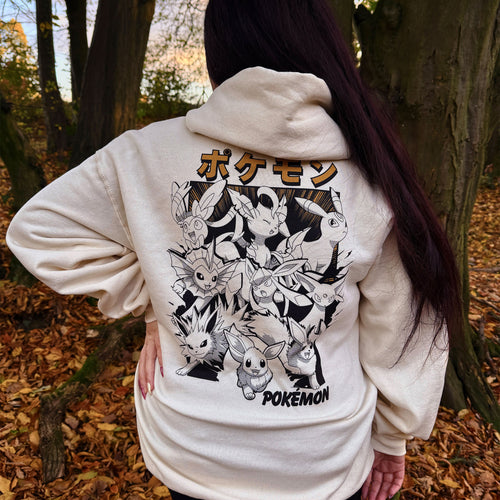 Zdjęcie produktu Pokémon - Bluza z kapturem Katakana Ewolucje Eevee