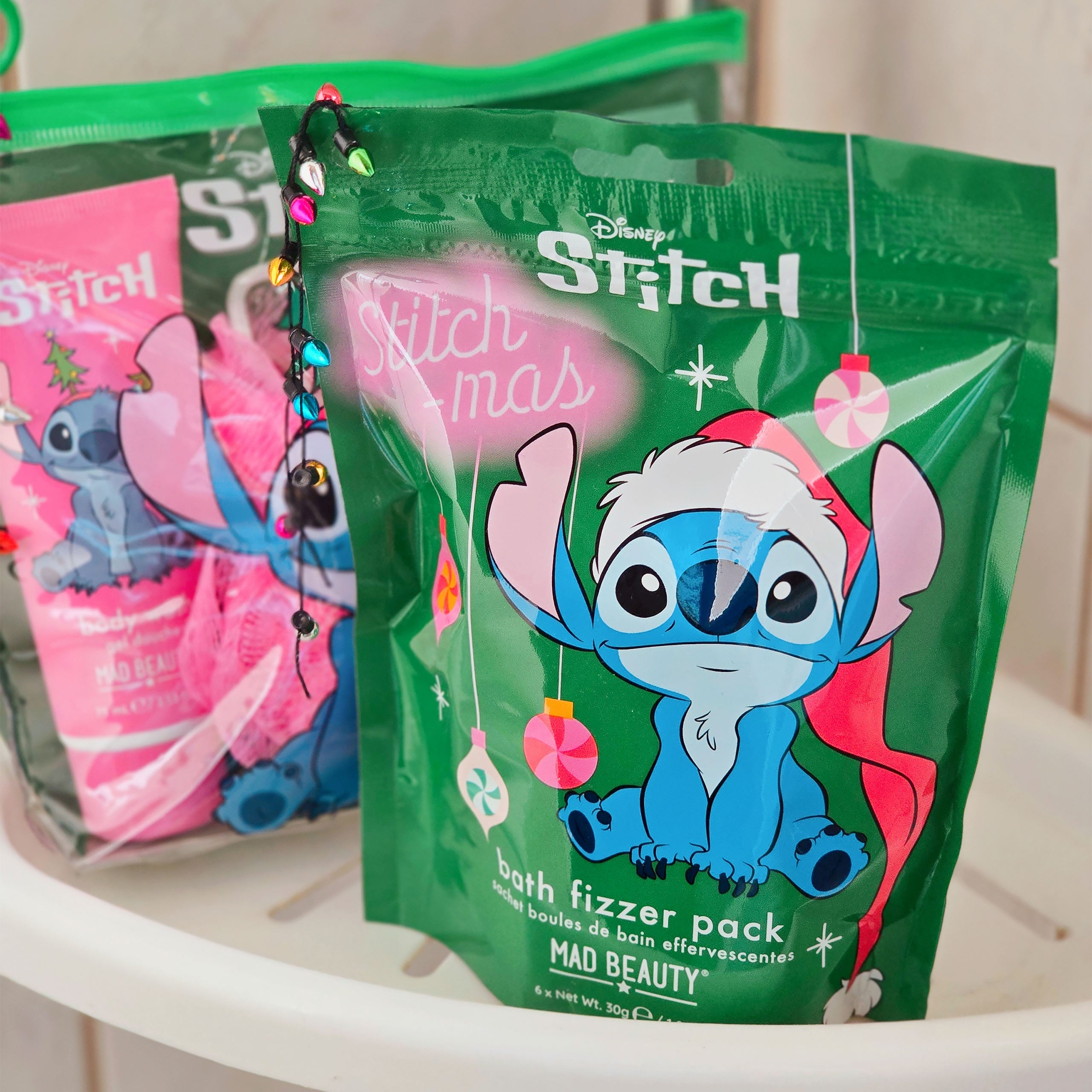 Zdjęcie produktu Stitch-mas Zestaw 6 musujących kul do kąpieli - Lilo & Stitch