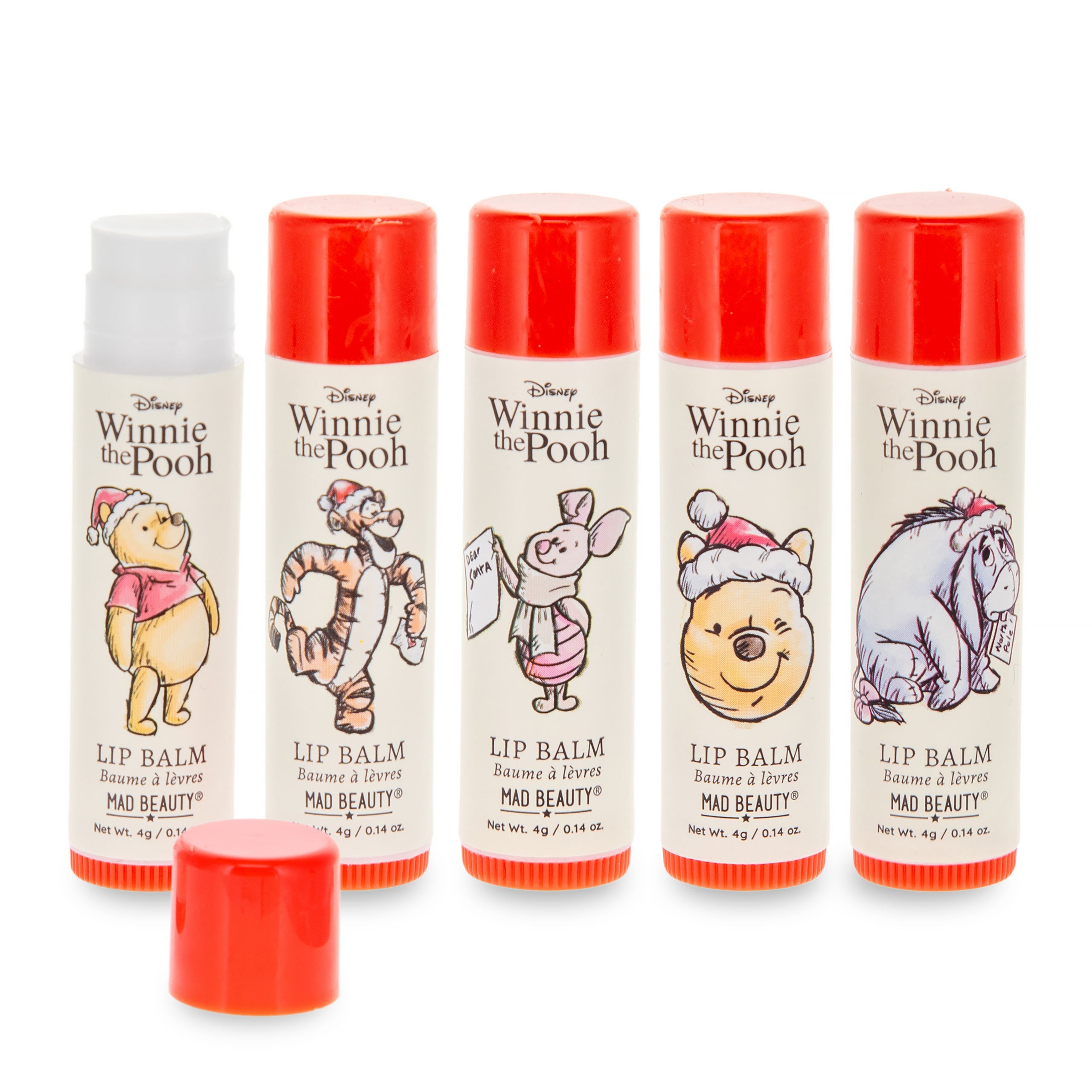 Zdjęcie produktu Kubuś Puchatek - X-mas balsam do ust, zestaw 5 szt.