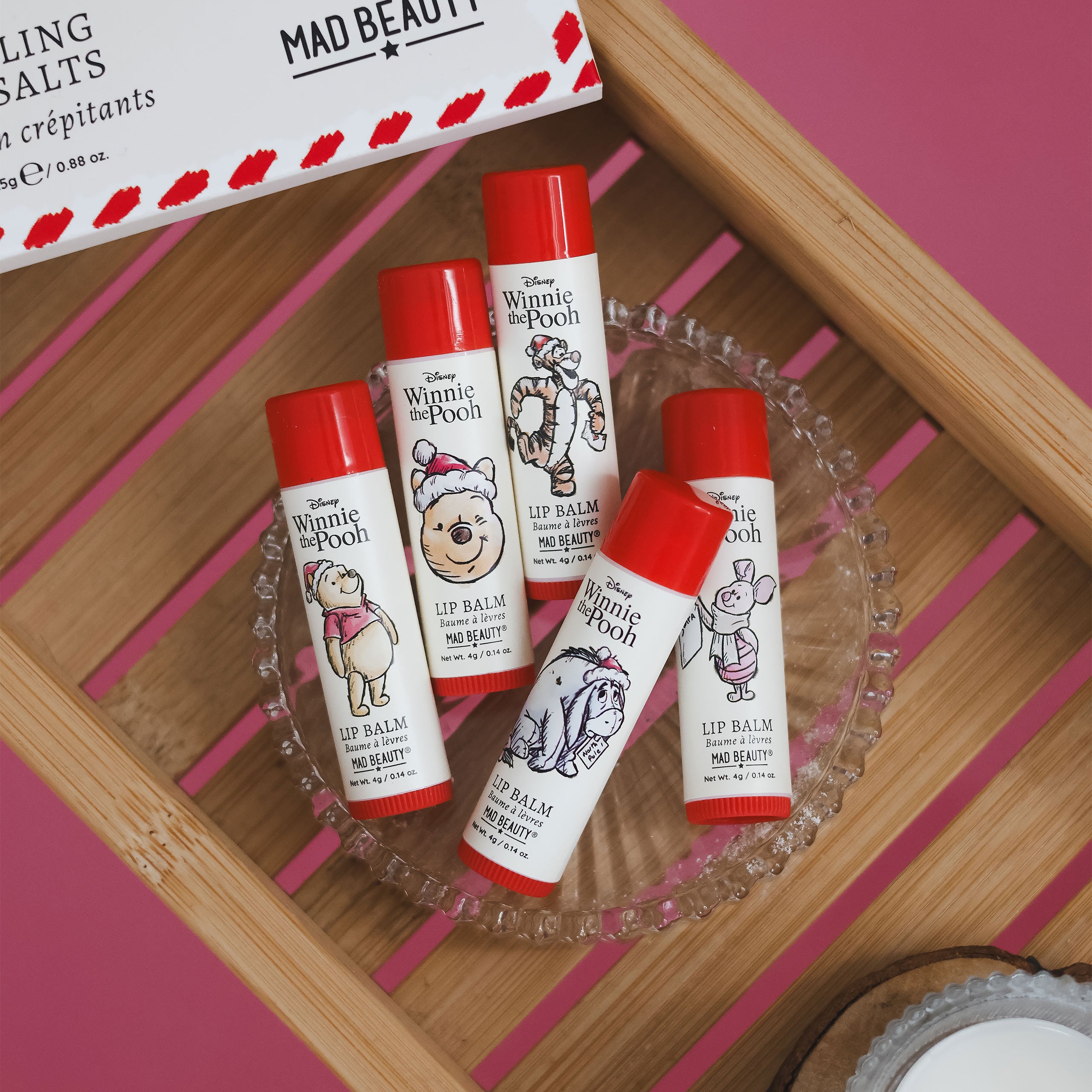Zdjęcie produktu Kubuś Puchatek - X-mas balsam do ust, zestaw 5 szt.