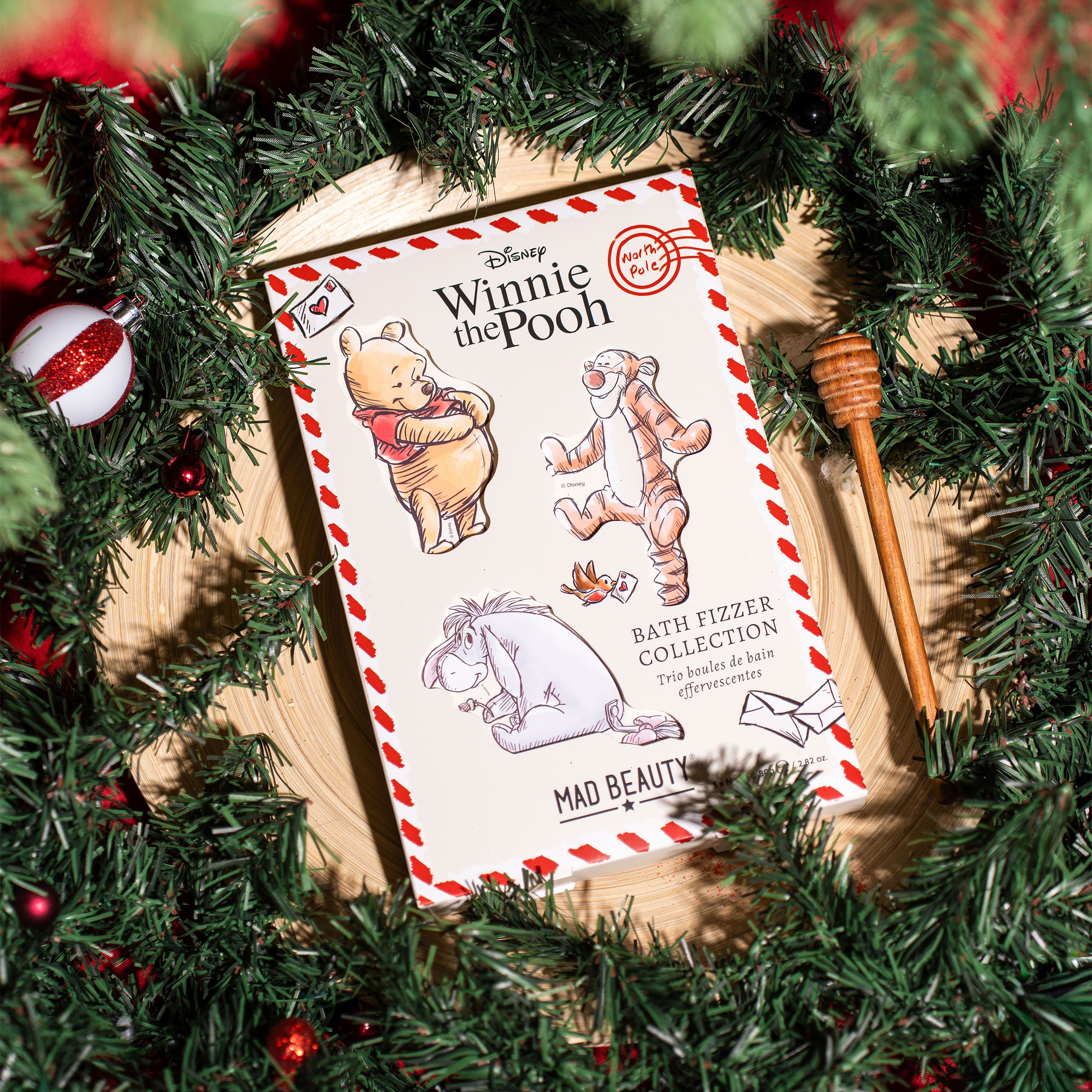 Zdjęcie produktu Kubuś Puchatek - Zestaw 3 musujących kul do kąpieli X-mas