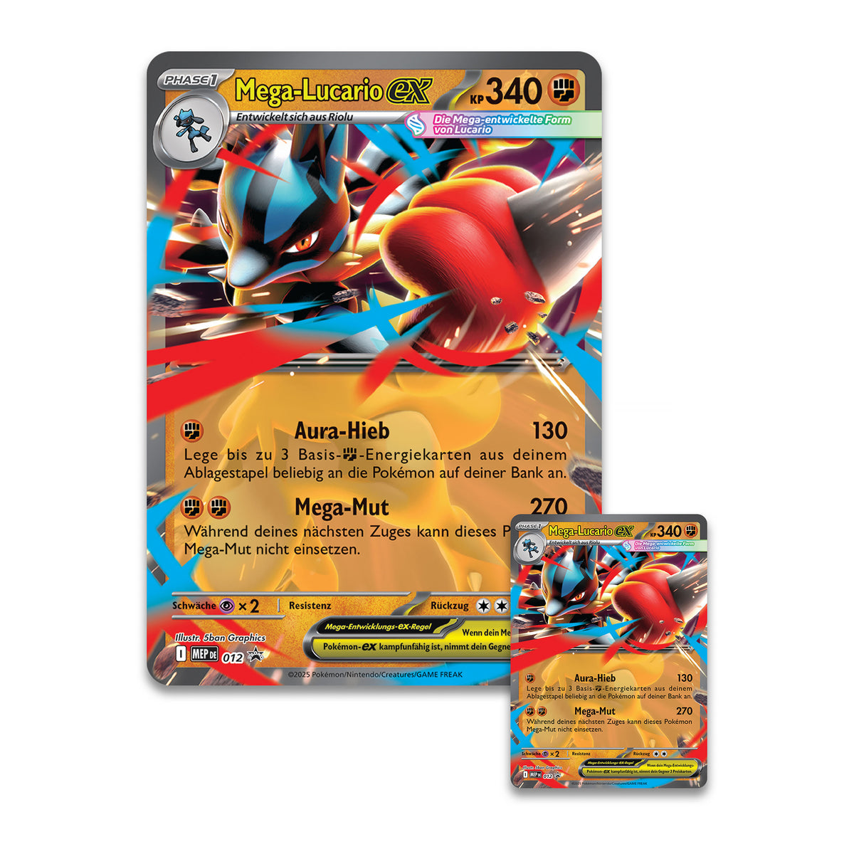 Zdjęcie produktu Pokémon - Mega Lucario-EX Zestaw Premium z Figurką (Karty kolekcjonerskie)
