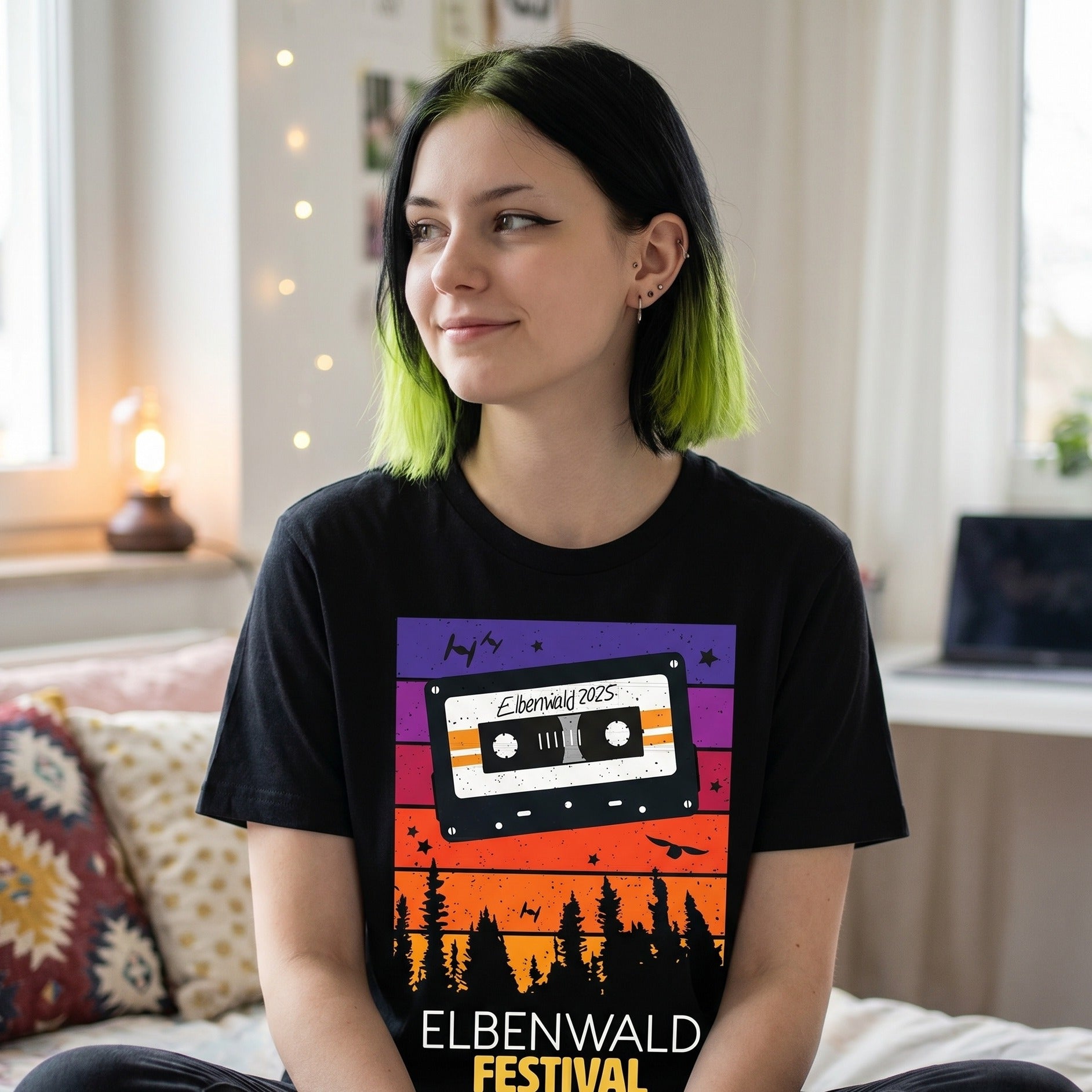Zdjęcie produktu Elbenwald Festival - Koszulka Tape czarna