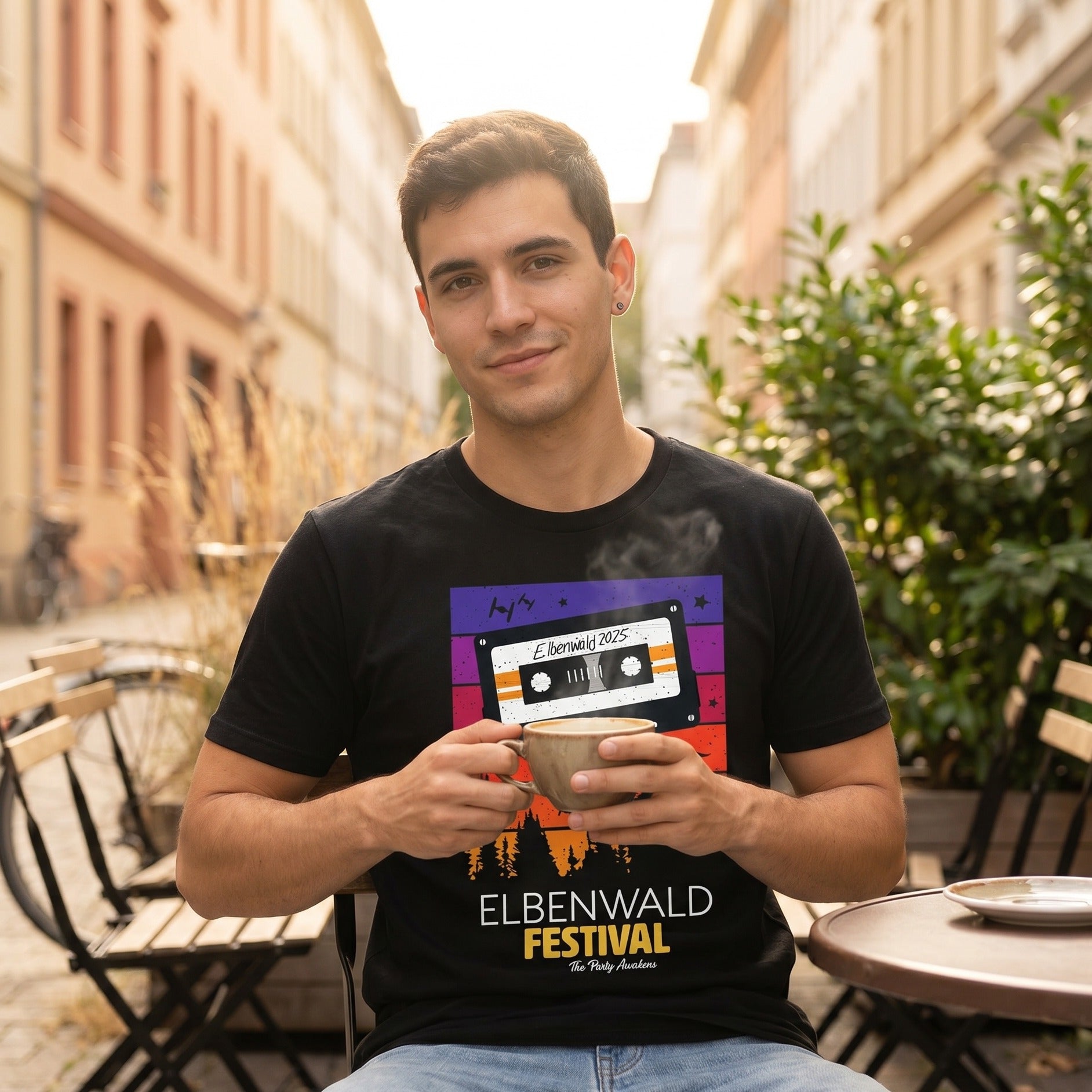 Zdjęcie produktu Elbenwald Festival - Koszulka Tape czarna