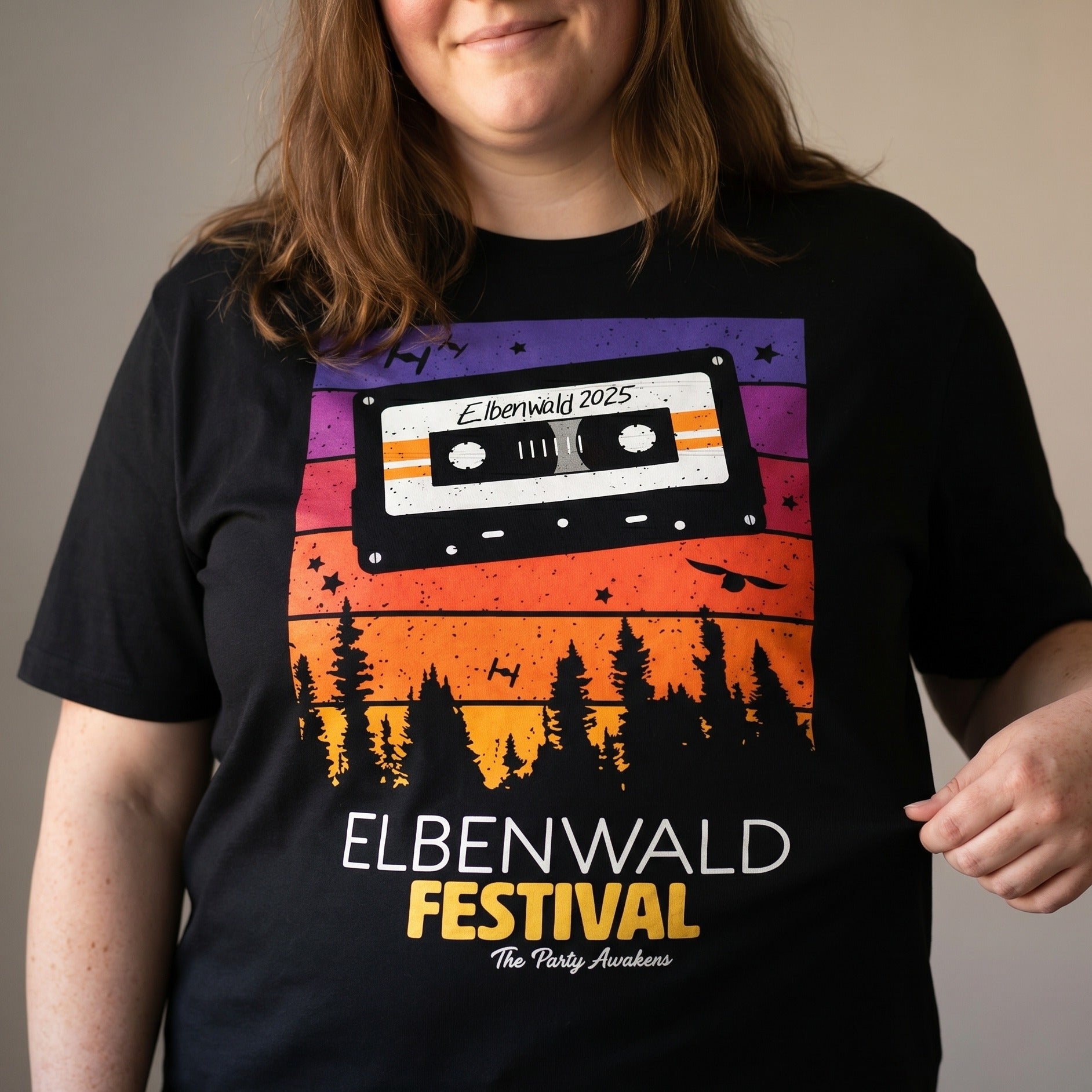 Zdjęcie produktu Elbenwald Festival - Koszulka Tape czarna