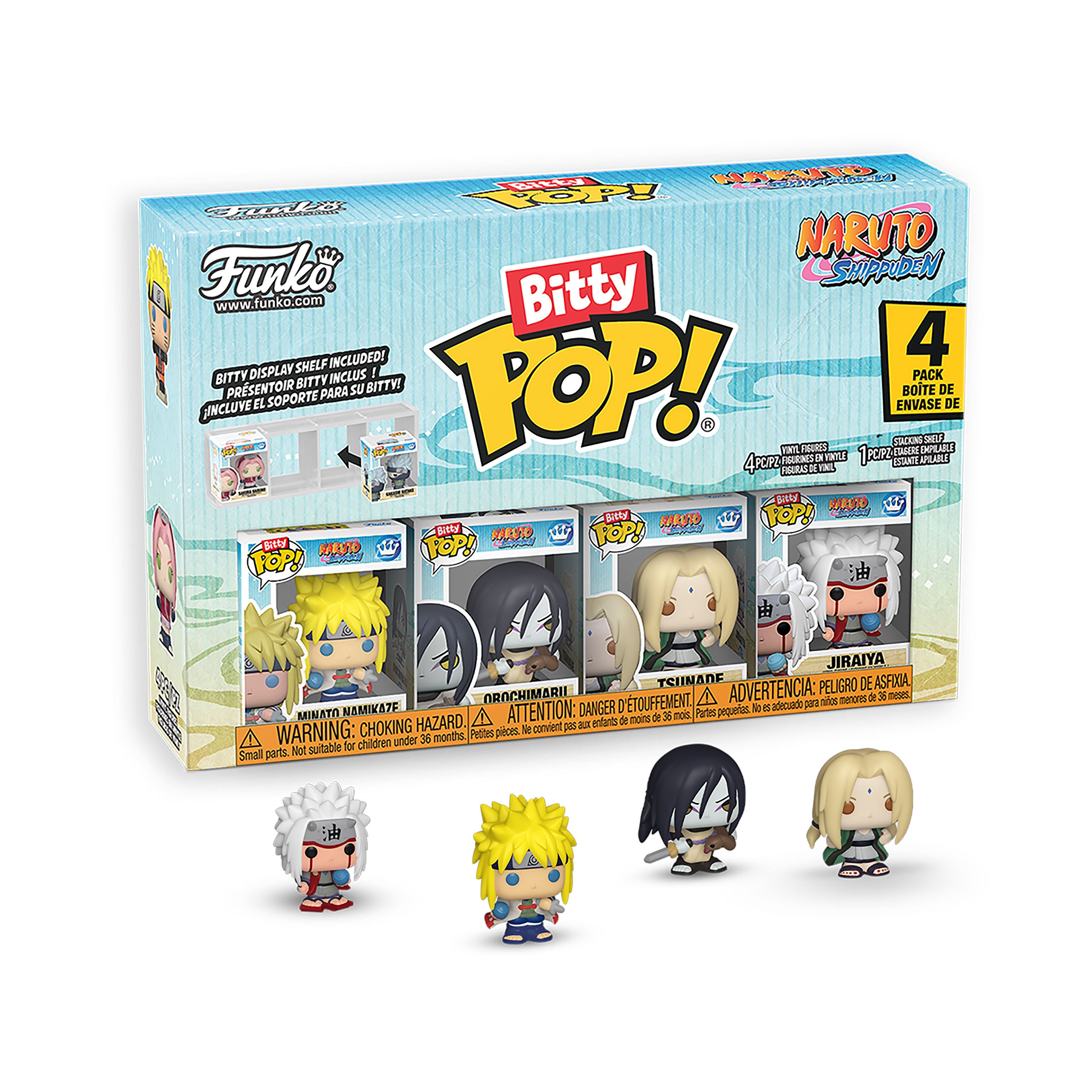 Zdjęcie produktu Naruto - Battles Funko Bitty Pop zestaw 4 figurek Seria 2