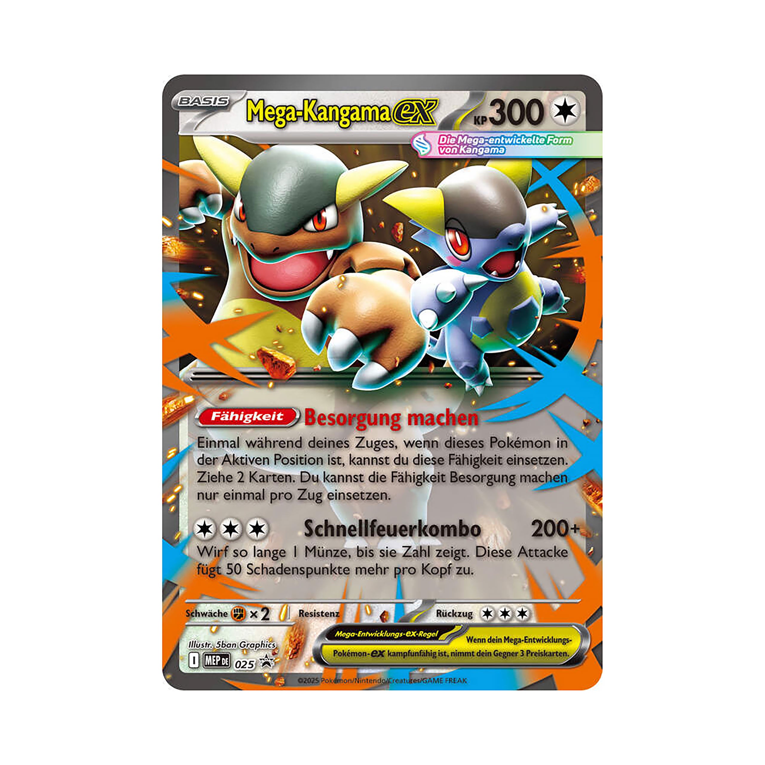 Zdjęcie produktu Pokémon - Zestaw kart kolekcjonerskich Mega Kangaskhan-EX