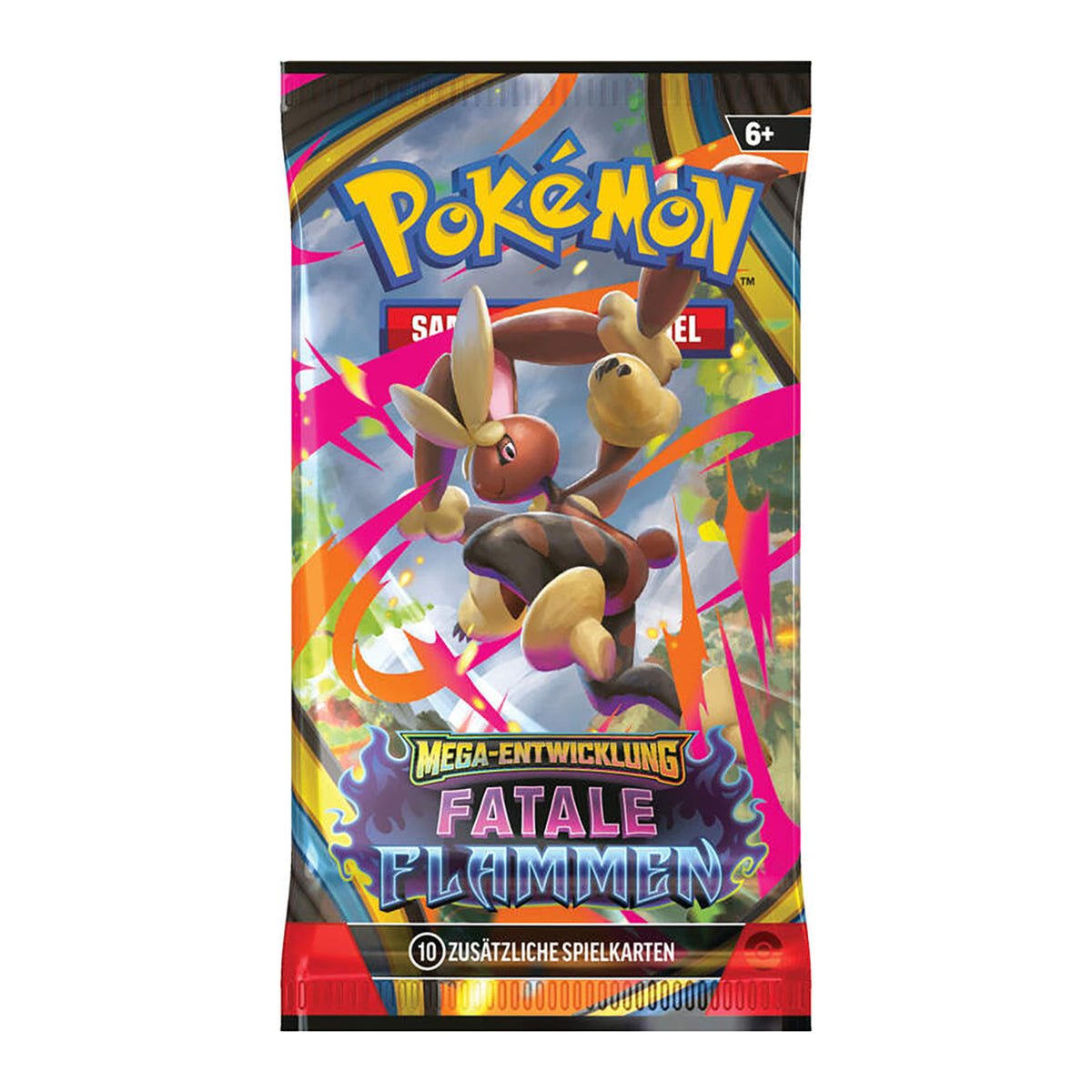 Zdjęcie produktu Pokémon – Booster kart kolekcjonerskich Mega Ewolucja: Śmiertelne Płomienie
