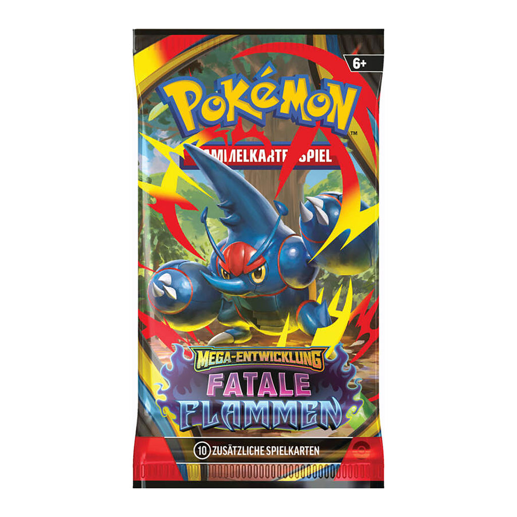 Zdjęcie produktu Pokémon – Booster kart kolekcjonerskich Mega Ewolucja: Śmiertelne Płomienie