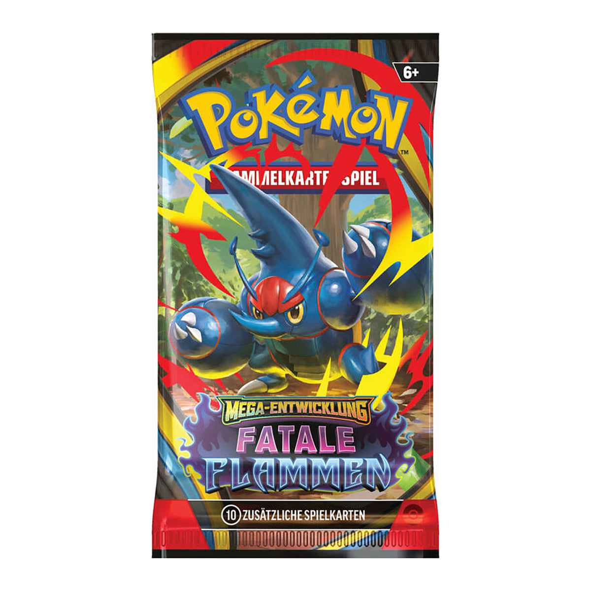 Zdjęcie produktu Pokémon – Booster kart kolekcjonerskich Mega Ewolucja: Śmiertelne Płomienie