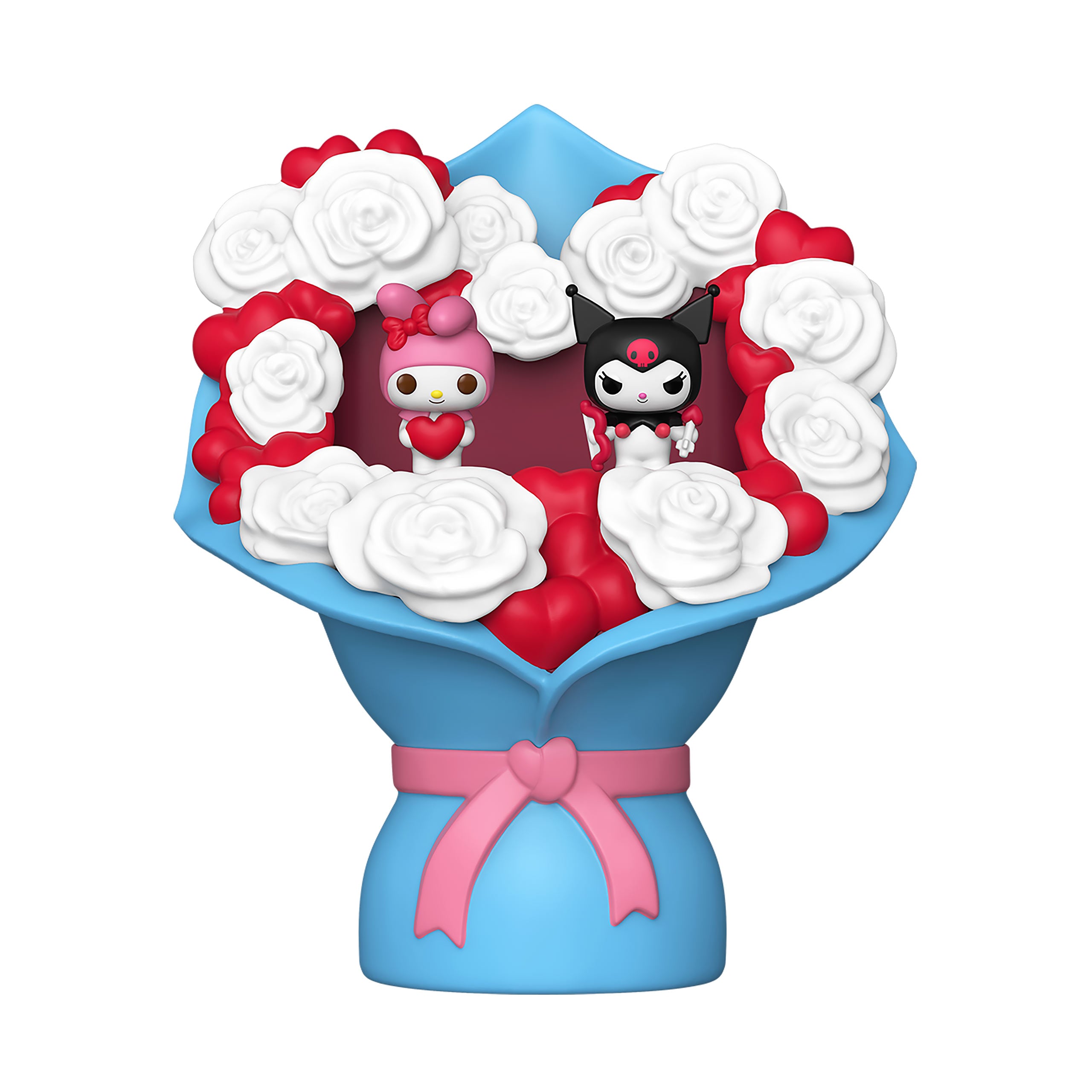 Zdjęcie produktu Hello Kitty and Friends Kuromi i Hello Kitty Valentines Funko Bitty Pop Bouquet - Sanrio