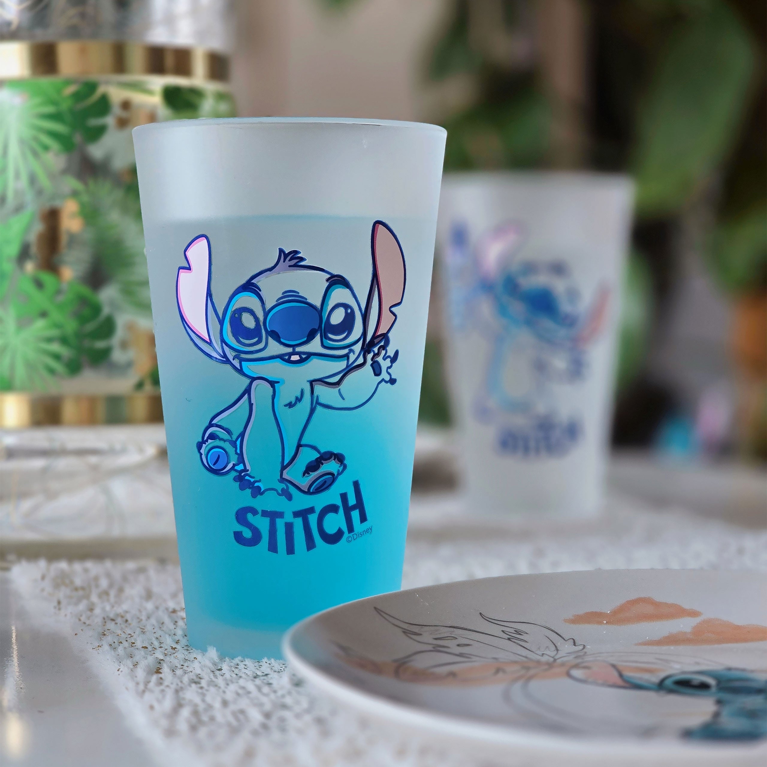 Zdjęcie produktu Zestaw 2 szklanek Stitch Aloha - Lilo & Stitch