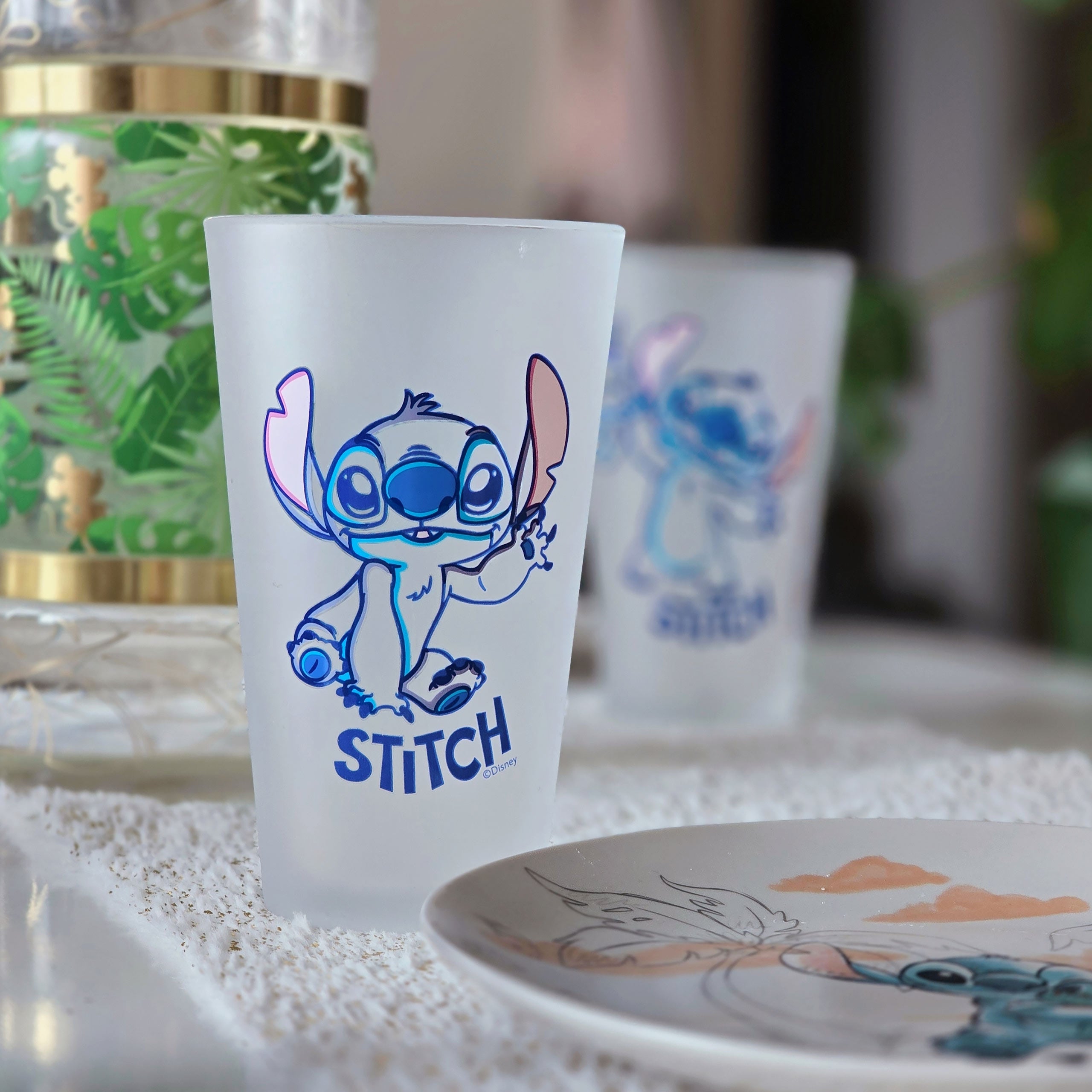 Zdjęcie produktu Zestaw 2 szklanek Stitch Aloha - Lilo & Stitch