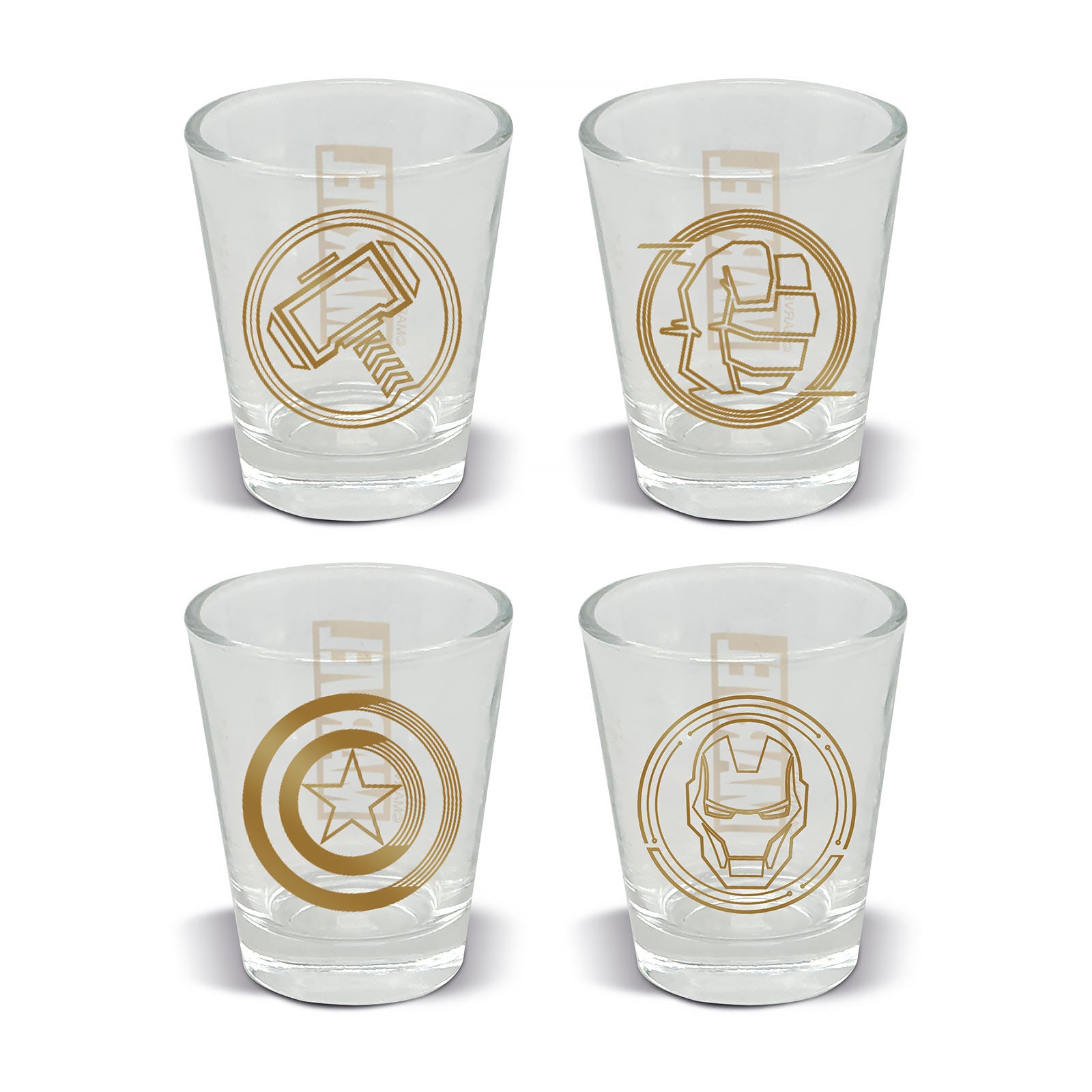 Zdjęcie produktu Marvel - Symbols zestaw 4 kieliszków