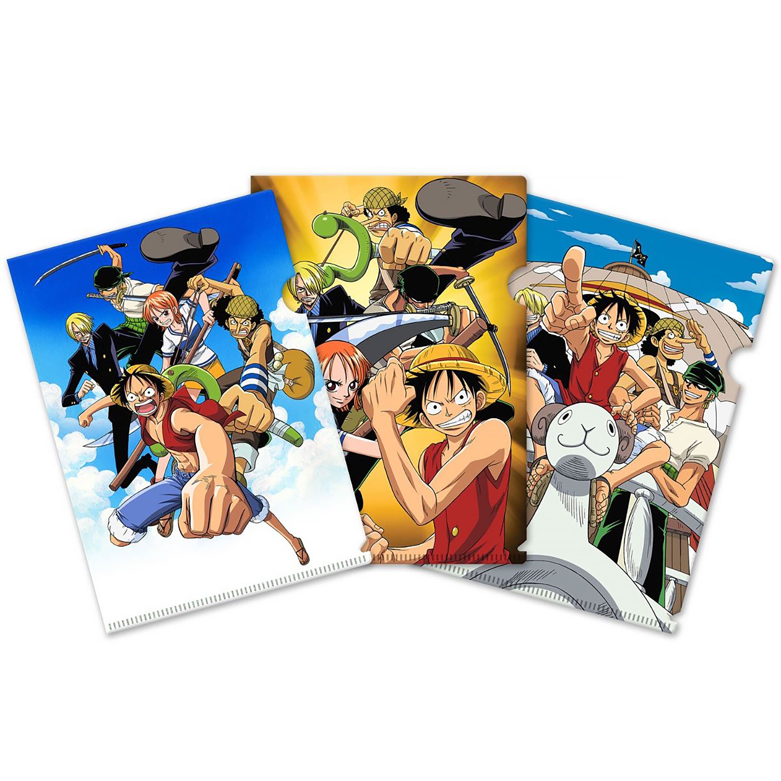Zdjęcie produktu One Piece - Zestaw 3 koszulek na dokumenty Załoga Słomkowego Kapelusza