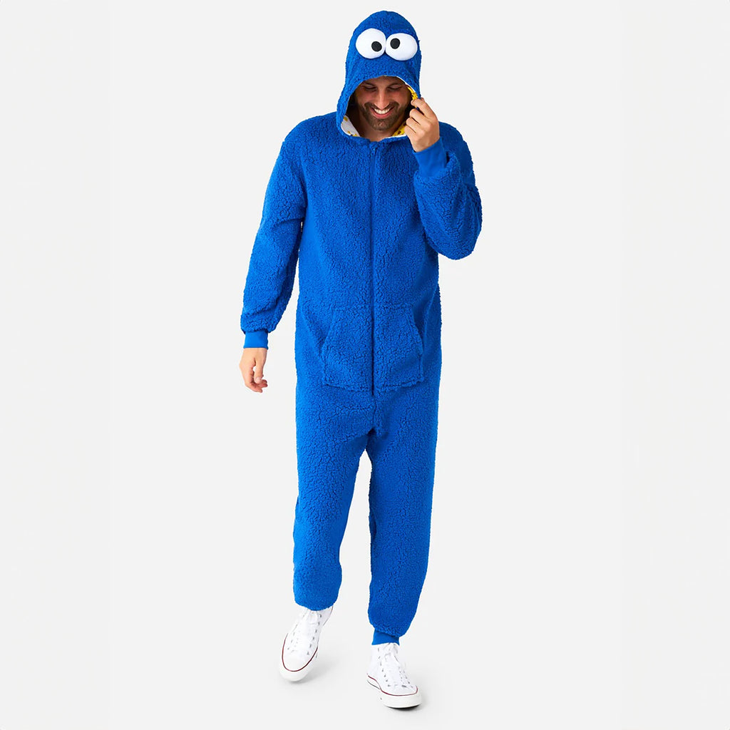 Zdjęcie produktu Ulica Sezamkowa – pluszowy onesie Ciasteczkowego Potwora dla dorosłych