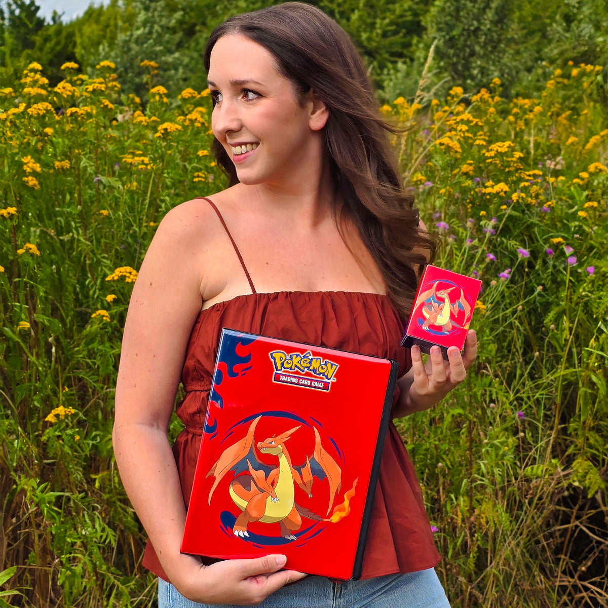 Zdjęcie produktu Pokémon - Mega Charizard X i Mega Charizard Y album na karty kolekcjonerskie