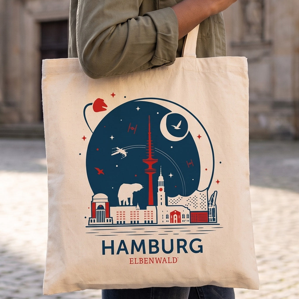 Zdjęcie produktu Elbenwald w Hamburgu Torba jutowa Skyline