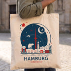Zdjęcie produktu Elbenwald w Hamburgu Torba jutowa Skyline