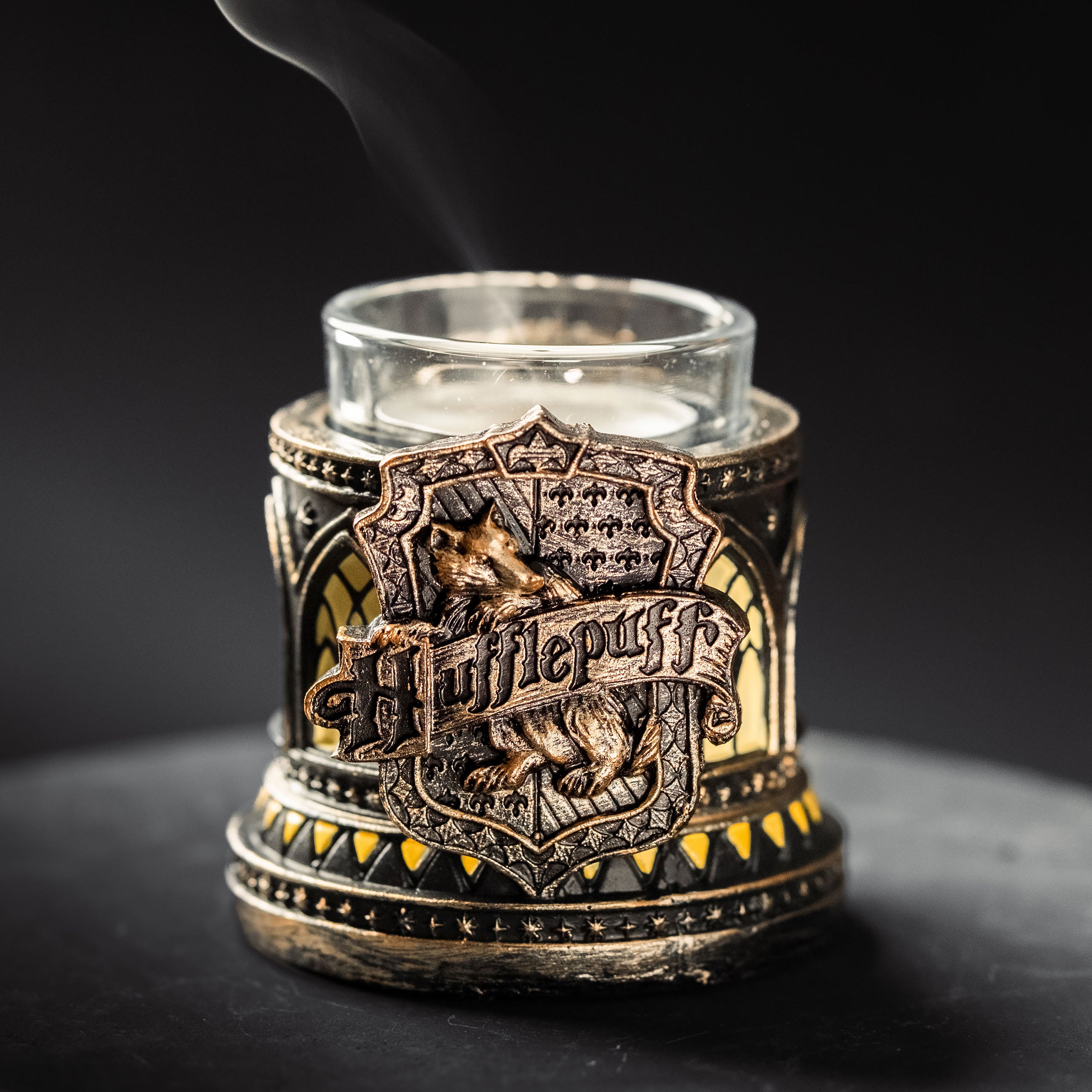 Zdjęcie produktu Świecznik na podgrzewacz Hufflepuff - Harry Potter