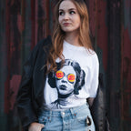 Zdjęcie produktu T-shirt Sex Bomb dla fanów Star Wars biały