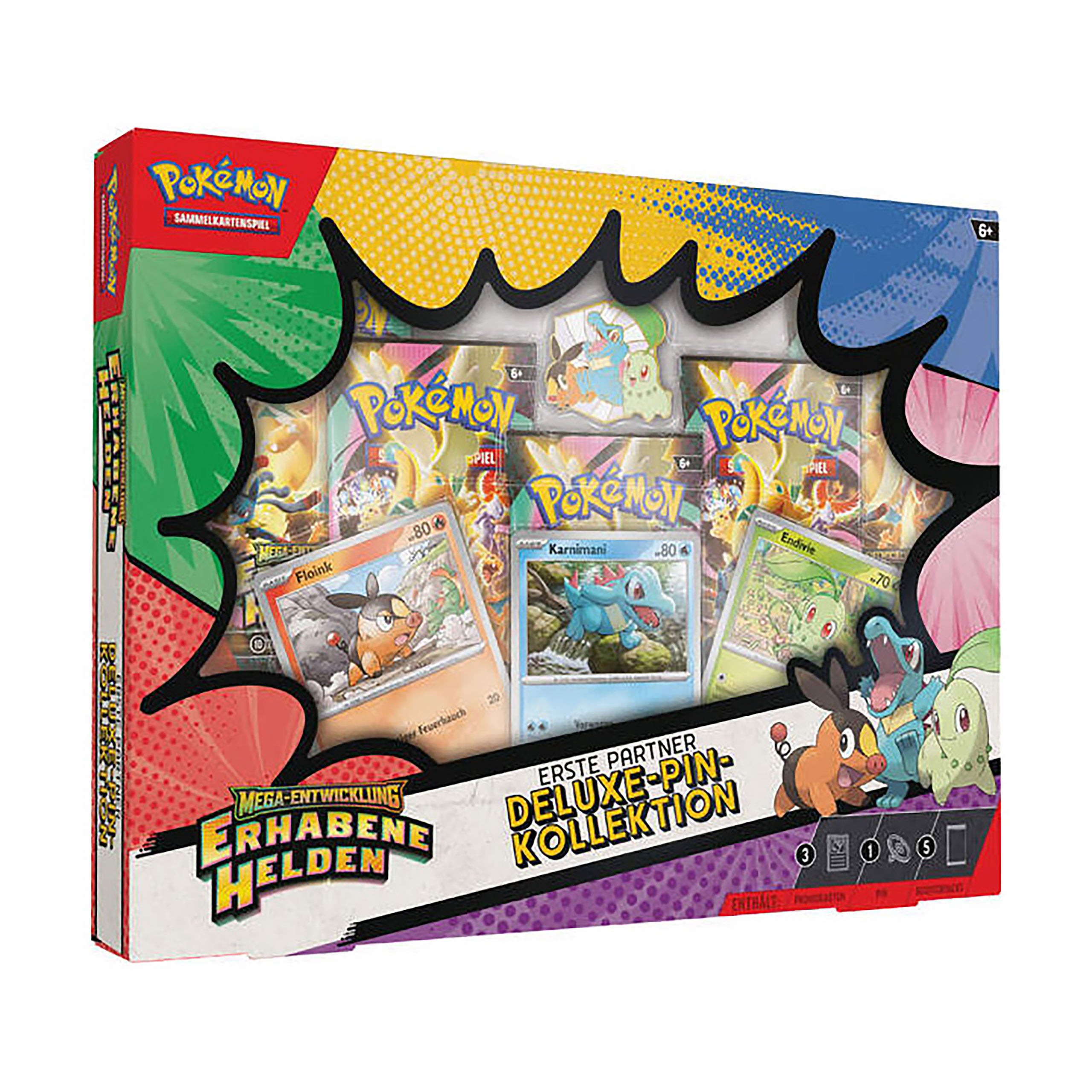 Zdjęcie produktu Pokémon – Kolekcja Deluxe z Przypinką Wzniosłych Bohaterów Mega Ewolucji