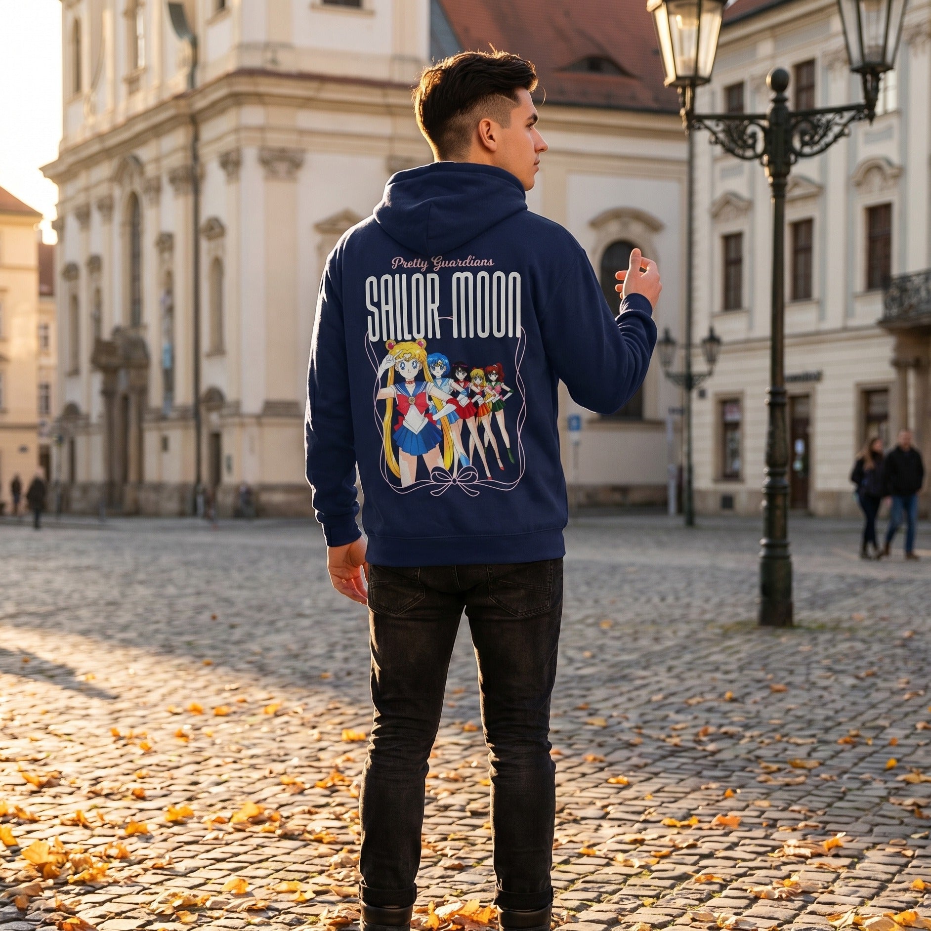 Zdjęcie produktu Sailor Moon - Bluza z kapturem Pretty Guardians niebieska