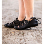 Product image Medieval Ankle Shoes in Black Nubuck Leather