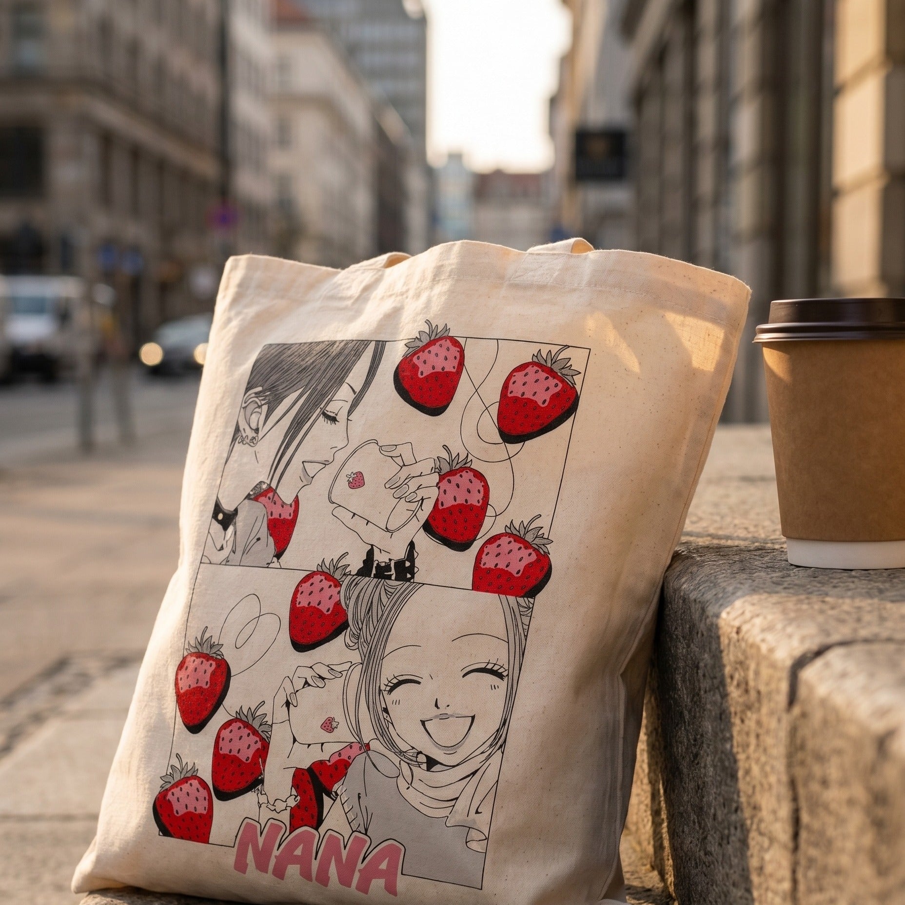 Zdjęcie produktu Torba materiałowa Strawberry Cups dla fanów NANY