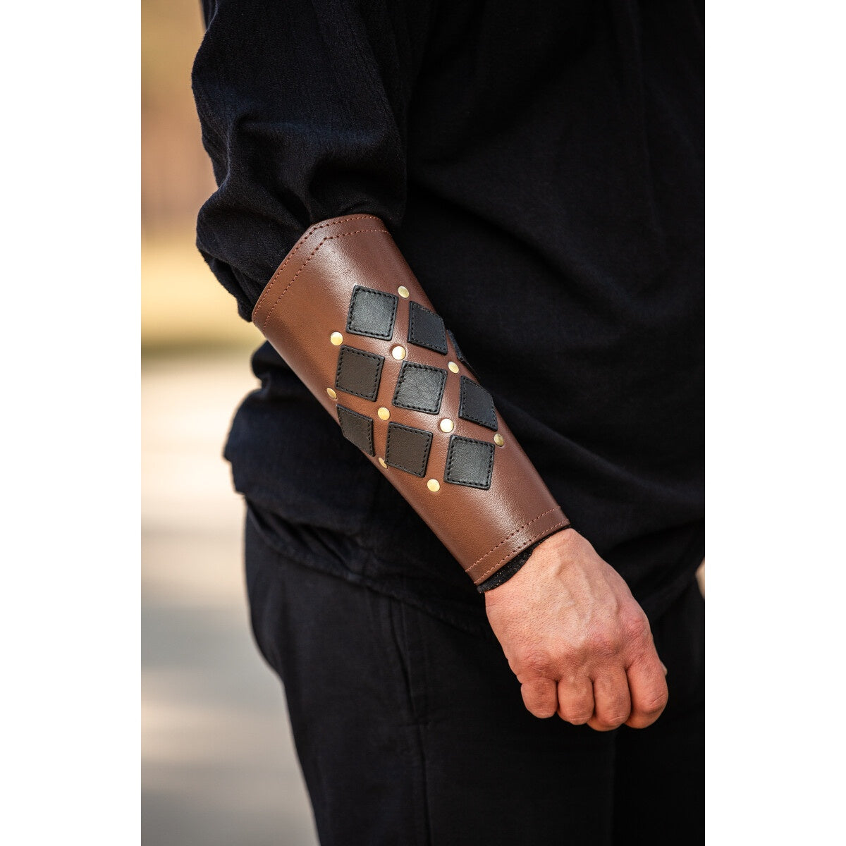 Product image Medieval Leather Bracer Orm brown-black