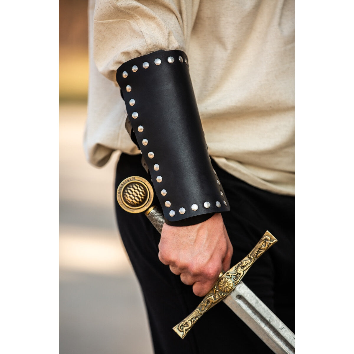 Product image Medieval Leather Bracer Mar Black