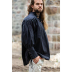 Product image Medieval Shirt Claude with Laced Cuffs Black