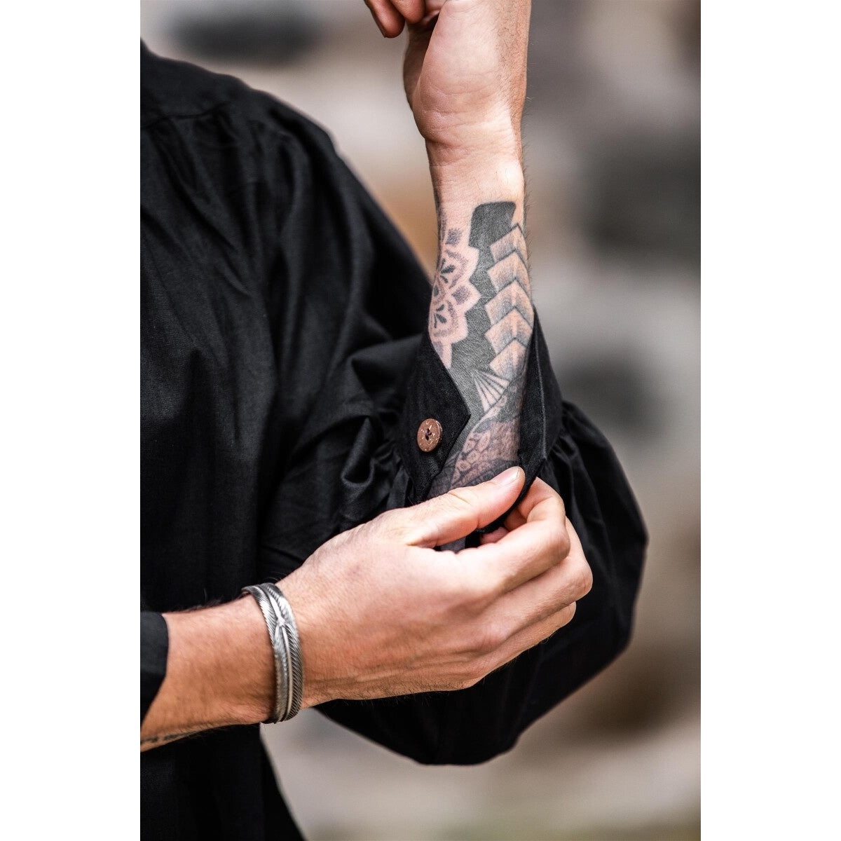 Product image Medieval Lace-Up Shirt Arthur black