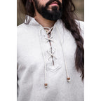 Product image Medieval Cotton Shirt Ingolf handwoven grey