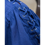 Product image Medieval Lace-Up Shirt with Eyelets Adrian blue