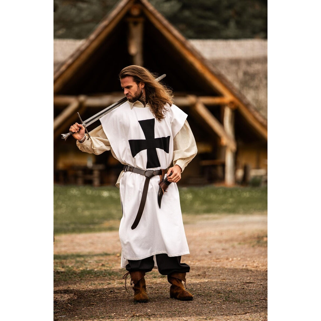 Product image Medieval Surcoat of the Knights Templar white-black