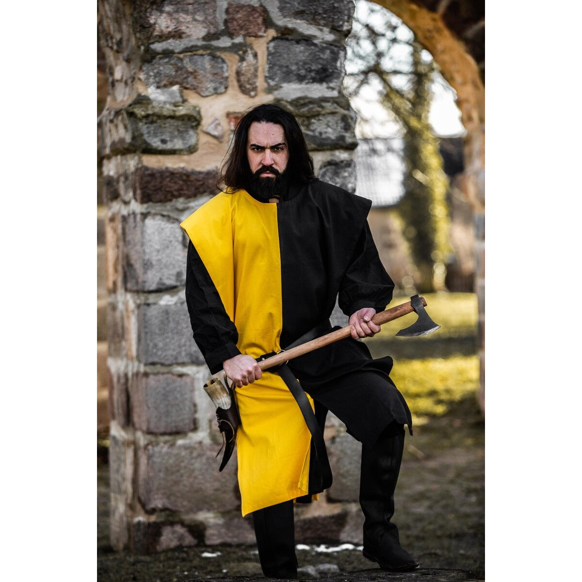 Product image Medieval Surcoat Frederick black-yellow
