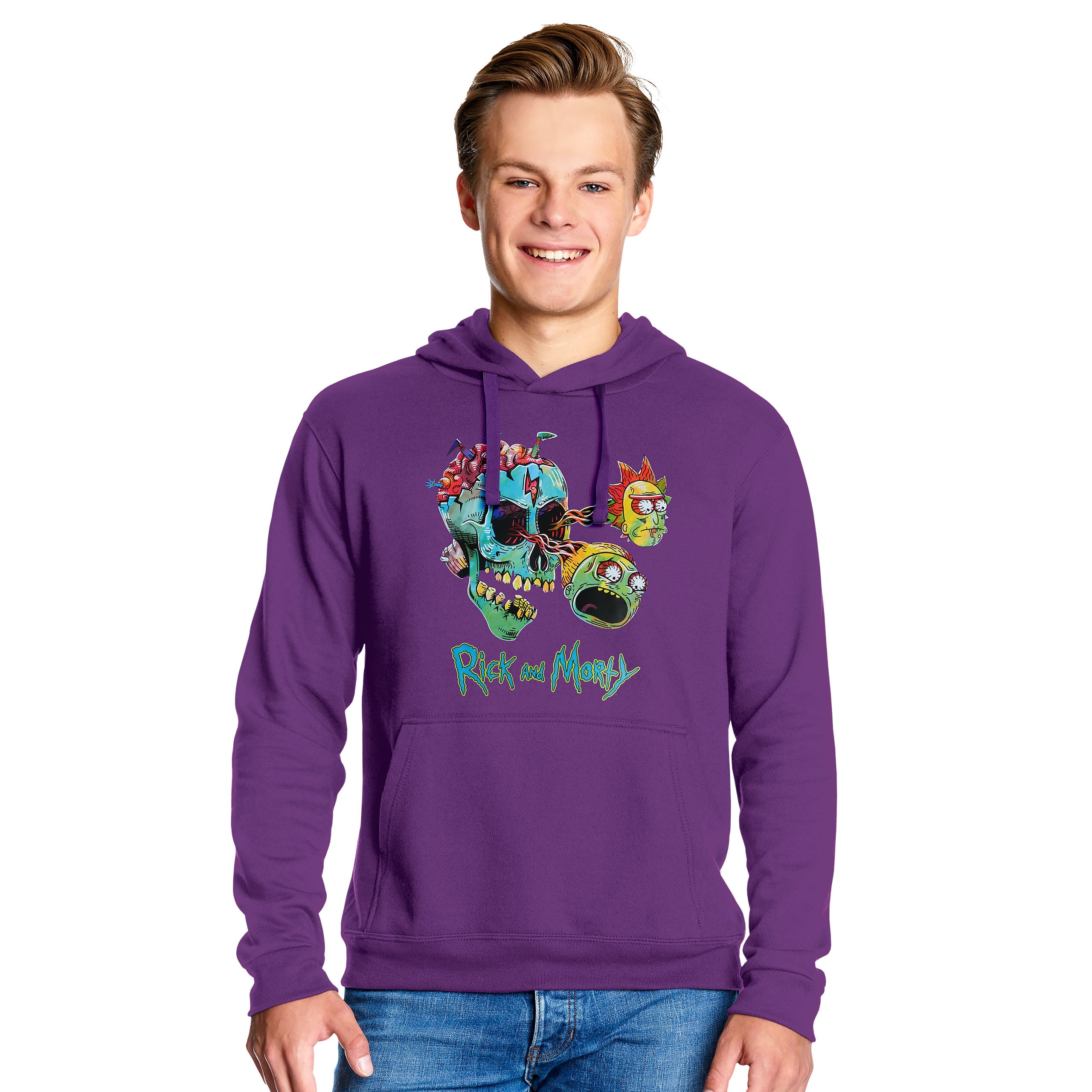 Zdjęcie produktu Rick and Morty – Bluza z kapturem Morty i Rick Face