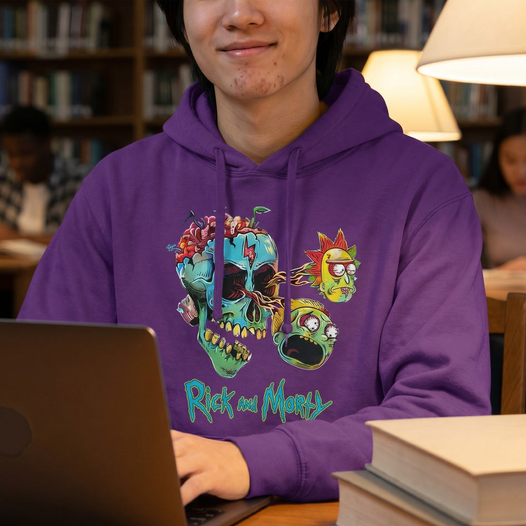 Zdjęcie produktu Rick and Morty – Bluza z kapturem Morty i Rick Face